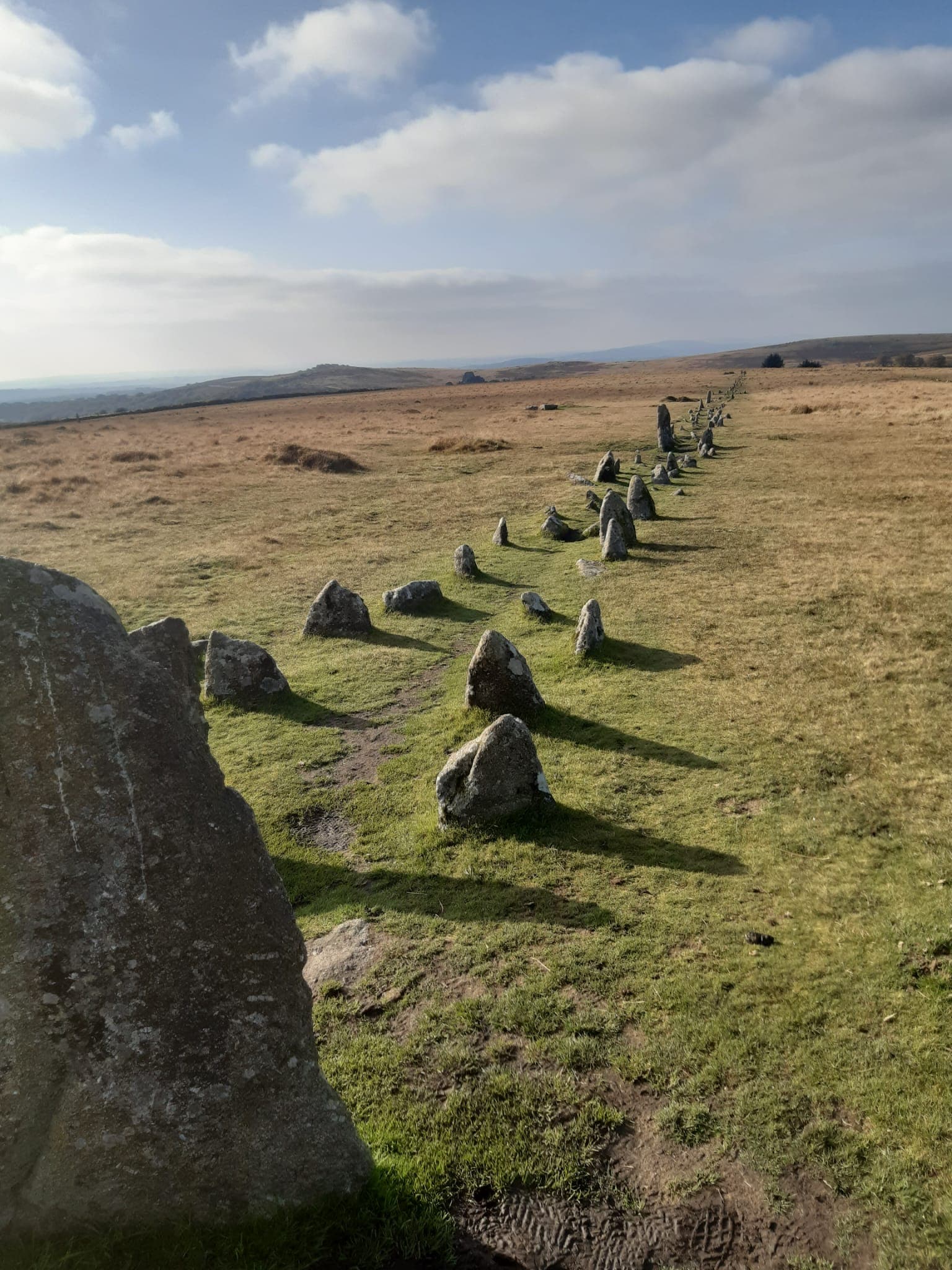 Standing stones on Dartmoor